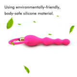 Silicone Vibrating Anal Beads Waterproof Anal Butt Plug Adult Toy