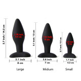 Butt Plugs Beginner Anal Plug Trainer Kit Anal Sex Toys Made of Soft High Quality 100% Medical Grade Silicone Latex and Phthalate Free Discreet Packaging