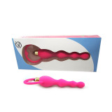 Silicone Vibrating Anal Beads Waterproof Anal Butt Plug Adult Toy