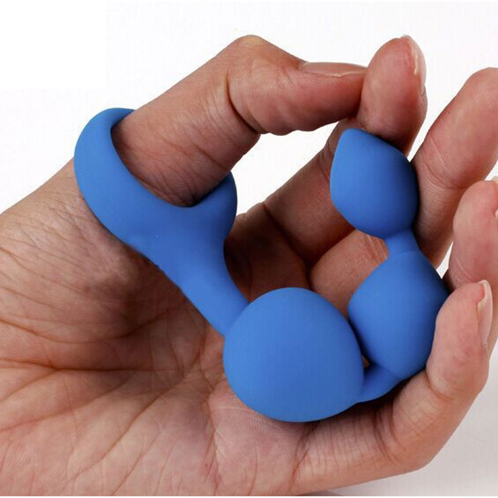 utimi butt plug anal beads with safe pull ring Plug Anal Extasie Com Vibração E Led 10 Modos main image 0