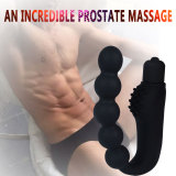 Anal Beads Plug P Spot Vibrator Prostate Butt Vibrating Dildo Anus Stimulator 10 Vibrations Massager Silicone Vibe Adult Sex Toys for Men Women Couples