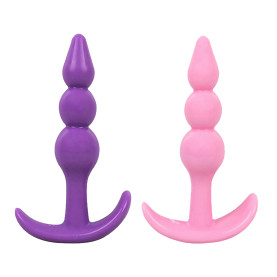 Ladies Vaginal Anal Kit Set of 2 Colors Women's Beaded Set of Toys For Anal and Vaginal Pleasure