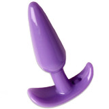 Silicone Anal Plug Set Tapered Base for Comfort Between The Cheeks Pink Purple