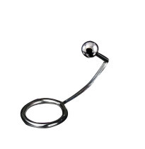 Metal Anal Hook For Men With Cock Ring