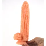 Unique Corn Shape Silicone Dildo 20CM with Suction Base
