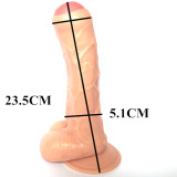 10'' Dildo with Suction Cup with Balls Fake Penis Adult Sex Female Massage Masturbation Toys