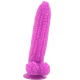 Unique Corn Shape Silicone Dildo 20CM with Suction Base