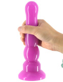 Smooth Rippled Plug  7.8 inch Long and 1.8 inch Wide Prostate Stimulating Anal Toy Butt Plug For Women and Men
