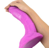 Realistic Huge Curved Dildo Veined sex toys with Suction Base for her and couples