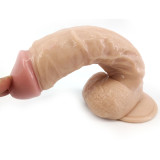 Realistic Thicker Dildo 23.5x4.5 cm Veined Liquid Silicone sex toys with Suction Cup for her and couples