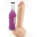 Realistic Thicker Dildo 23.5x4.5 cm Veined Liquid Silicone sex toys with Suction Cup for her and couples