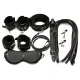 Fetish Bondage Set Restraints Kit For Couple Sex BDSM Cosplay Leather Cuffs for Bed Love Kit