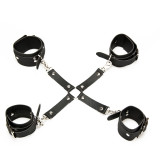 Fetish Bondage Set Restraints Kit For Couple Sex BDSM Cosplay Leather Cuffs for Bed Love Kit