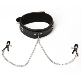Leather Padded Neck Collar Restraint Chocker Toys Fetish Role Play
