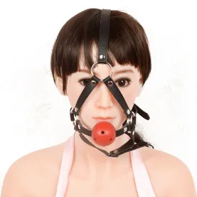 Mouth Restraints Bondage Toy For SM Fetish Silicone Gag Ball For BDSM Bedroom Play