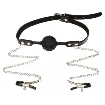 Mouth Restraints Bondage Toy For SM Fetish Silicone Gag Ball For BDSM Bedroom Play