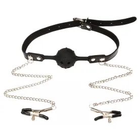 Mouth Restraints Bondage Toy For SM Fetish Silicone Gag Ball For BDSM Bedroom Play