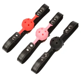 Mouth Restraints Bondage Toy For SM Fetish Silicone Gag Ball For BDSM Bedroom Play