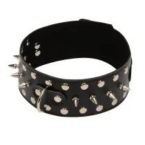Leather Padded Neck Collar Restraint Chocker Toys Fetish Role Play