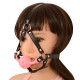 Mouth Restraints Bondage Toy For SM Fetish Silicone Gag Ball For BDSM Bedroom Play