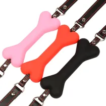 Mouth Restraints Bondage Toy For SM Fetish Silicone Gag Ball For BDSM Bedroom Play