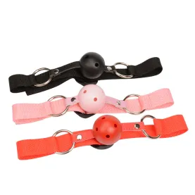 Mouth Restraints Bondage Toy For SM Fetish Silicone Gag Ball For BDSM Bedroom Play