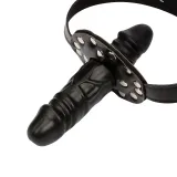 Large Dildo Double Heads Mouth Restraints Bit Gag Ball Bondage Sex Toy For Lesbian