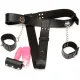 Adjustable Strap-on Harness Bondage with Silicone Dildo Plug for Female Male Masturbation