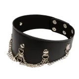 Leather Padded Neck Collar Restraint Chocker Toys Fetish Role Play