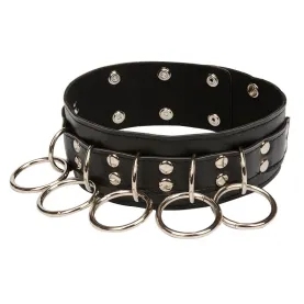 Leather Padded Neck Collar Restraint Chocker Toys Fetish Role Play
