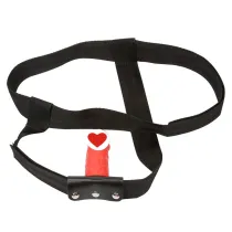 Adjustable Strap-on Harness Bondage with Silicone Dildo Plug for Female Male Masturbation