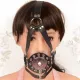 Unique Leather Head Harness Mouth Restraints Bondage Toy For BDSM Bedroom Play