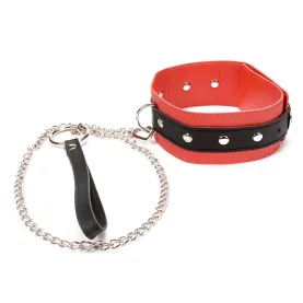 Leather Padded Neck Collar Restraint Chocker Toys Fetish Role Play