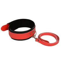 Leather Padded Neck Collar Restraint Chocker Toys Fetish Role Play