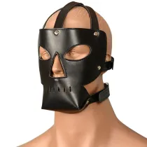 Unique Leather Head Harness Mouth Restraints Bondage Toy For BDSM Bedroom Play