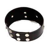 Leather Padded Neck Collar Restraint Chocker Toys Fetish Role Play
