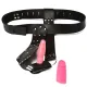 Adjustable Strap-on Harness Bondage with Silicone Dildo Plug for Female Male Masturbation