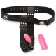 Adjustable Strap-on Harness Bondage with Silicone Dildo Plug for Female Male Masturbation