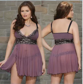 Women's Sexy Lingerie Collection Various Patterns For Choice Adorable Lace Mesh Chemises Babydoll Teddy Bodysuit Robes Dress Nightwear Sleepwear Beachwear For Couples Girls
