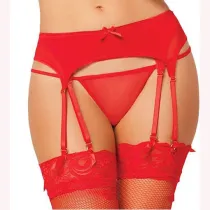 Lace Suspender Garter Belt Thigh High Stockings For Women