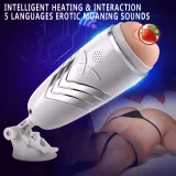 Heating Male Masturbator For Men Adjustable Moaning Masturbation Cup