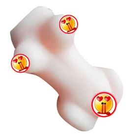 Realistic 3D Male Masturbator Sex Toys for Men Masturbation Ass Vagina Pussy & Anal Stroker Sex Toy