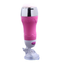 Male Masturbation Cup Hands-free Fleshlight Rechargeable Vibrating Masturbator With Earphone Sexual Moaning