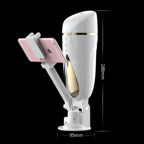 male masturbation stand Male Masturbation with Mobile Phone Video Stand Fully Automatic Retractable  Game Handle Vibrates Suck Masturbator main image 1