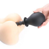Silicone Anal Cleaner Enemator Bulb with Anal Beads Anal Play Toy