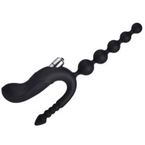Vibrating Butt Plug With Rippled Beads For Sexual Intercourse Prostate Stimulator
