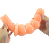Giant Rippled Dildo Butt Plug With Handle Sex Toy For Women Couples