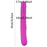 16.9 inch Double Sided Dildo Smooth Double Header Sex Toy For Women Couples Irregular Features Large Veined Realstic Dildo Perfect Sex Gift Collection
