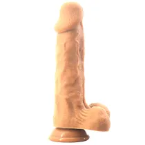 8.5 inch Realistic Silicone Dildo with Suction Cup – Double Layer Lifelike Penis Dong Cock Anal Sex Toys for Women Masturbation