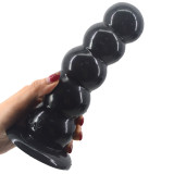 19.9cm/7.89inch  Ripple Butt Plug Vaginal Dildo With Suction Base Adult Toy For Solo Fun